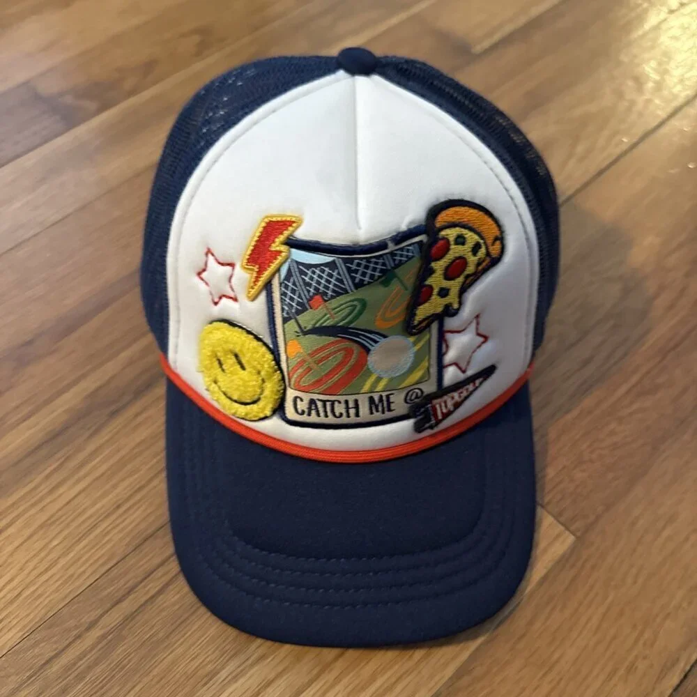 Catch Me At Top Golf Youth One Size Adjustable Mesh Snapback Hat Cap Trucker